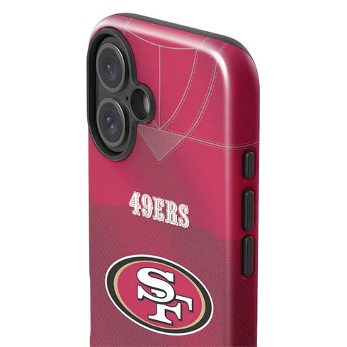 NFL San Francisco 49ers Team Jersey iPhone 16 Plus Impact Case